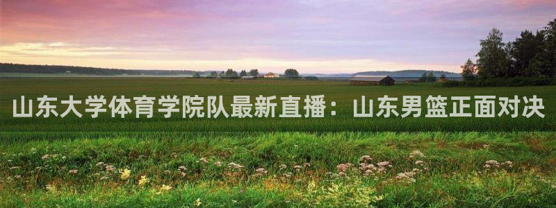 山东大学体育学院队最新直播：山东男篮正面对决